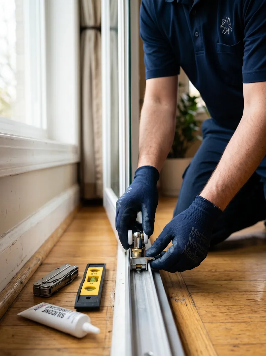 All Star technician installing a new roller